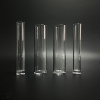 Tubos de Vidrio de Cuarzo Resistentes a Altas Temperaturas Personalizados para Uso Industrial, Tipo Ladrillo de Vidrio, Transparentes