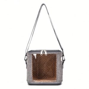 Custom <b>Pet</b> Supplies Transparent Outdoor Portable Car Carrying Bird Cage Diagonal Cross Bag Parrot Outdoor Backpack - Product Image 1