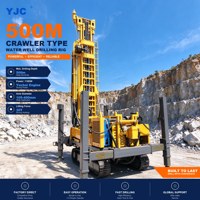 Machine de forage de puits profonds de 500 m, capacité de levage de 30 tonnes, engin sur chenilles pour l'alimentation en eau des villages
