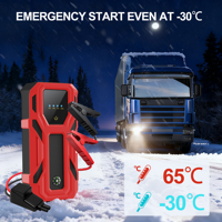 OEM/ODM Démarreur de Voiture 37000mWh, Batterie Externe 3000A, Démarreur à Batterie Lithium-ion avec Lumière LED