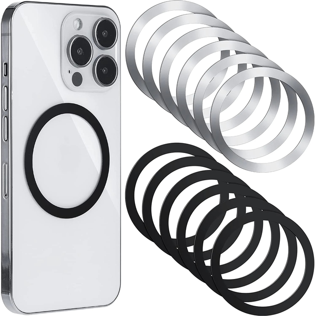 Universal Magnetic Metal Plate Ring Wireless Charger Iron Sheet Sticker Magnet Car Phone Holder for IPhone15 14 13 12 11