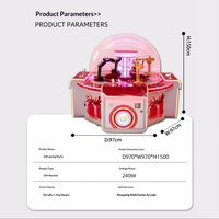 Machine de jeu d'arcade 'Fête des fruits' à 5 joueurs, thème Île, en matériaux verre et PVC, à monnayeur, pour aires de jeux pour enfants