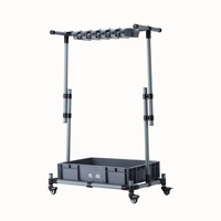 Support de balai amovible Support de balai sur pied Support de vadrouille monté au sol Support de rangement d'outils de nettoyage pour la maison, les écoles, les hôtels, les hôpitaux