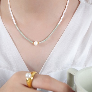 Wholesale Dainty Choker Necklace Fine Beaded Chain Pearl Necklaces Women - Product Image 5
