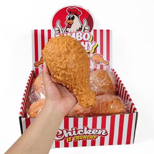 ของเล่นบีบคลายเครียดรูปน่องไก่ทอดแบบนิ่ม ขนาดใหญ่ นุ่มนิ่ม คล้ายไก่จริง สำหรับสะสมหรือเป็นของขวัญ - Product Image 1