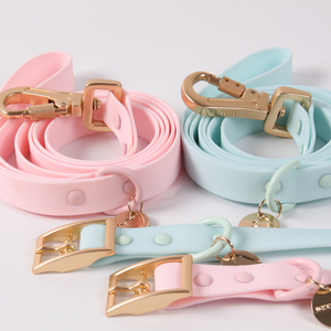 Vente en gros Collier de dressage de <span class=keywords><strong>chien</strong></span> en PVC durable et imperméable à l'eau Collier de laisse de <span class=keywords><strong>chien</strong></span> en PVC enduit de <span class=keywords><strong>caoutchouc</strong></span> personnalisé avec étiquette nominative - Product Image 5