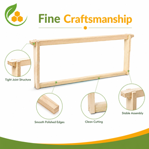 Marcos <span class=keywords><strong>de</strong></span> Madera <span class=keywords><strong>de</strong></span> Grado A para Colmenas Langstroth, Marcos Estándar para Colmenas Lang, Suministros <span class=keywords><strong>de</strong></span> Apicultura - Product Image 2