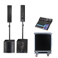 Sistema de PA en Columna de Audio de Alta Definición DBK con Subwoofer Activo de 12 Pulgadas y Altavoces de Columna para Eventos