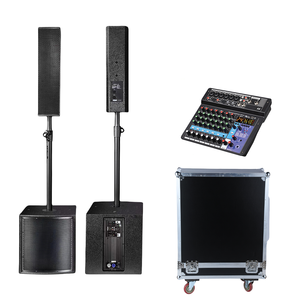 DBK âm thanh độ nét cao thiết lập hệ thống cột PA với 12inch loa siêu trầm hỗ trợ loa cột sự kiện với loa siêu trầm hoạt động - Product Image 1