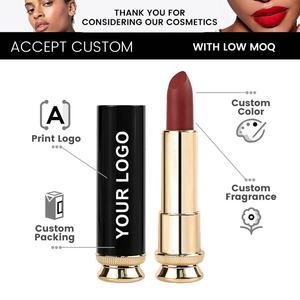 Rossetto Vegano di Lusso Nero e Oro a Lunga Durata Stile <span class=keywords><strong>Vintage</strong></span> Antiaderente Trucco Fruttato Labbra alla Moda Etichettatura Privata Ingredienti Minerali - Product Image 5