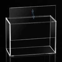 Boîte de présentation en acrylique transparente avec couvercle, en promotion