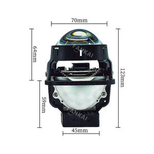 FANKAI X3 Faro Delantero para Coche, Lente de Proyector Bi-Xenón de Alta Potencia de 75W, 2.5 Pulgadas, Doble Lámpara, Luz Alta/Baja, Aleación de Aluminio - Product Image 1