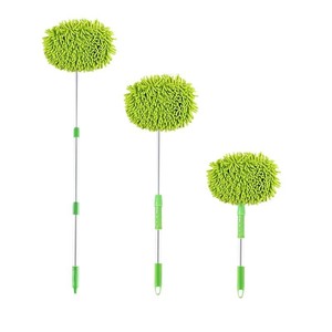 Town Head Car Wash Mop Chenille Brush Extendable Handle Car Cleaning Duster Set - Product Image 1