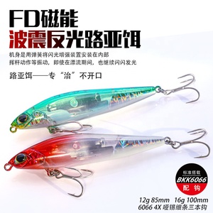 Leurres de pêche durs personnalisés 85mm/12g 100mm/16g, avec <span class=keywords><strong>lame</strong></span> flash, à coulée lente, appâts artificiels, leurres crayon - Product Image 2