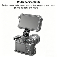 Support de moniteur flexible réglable de type escargot CHANDA 88237 avec filetage 1/4 pouce, broches ARRI, inclinaison à 180°, rotation à 360°, en alliage d'aluminium, pour laser