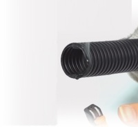 Tube de protection pour câbles en PP ondulé, type Loom Split, pour faisceaux de câbles et conduites électriques