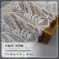 Fabricant de dentelle large en nylon et élasthanne avec motifs floraux et maille fine pour lingerie et robes de mariée