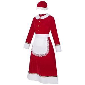 女式圣诞礼服角色扮演服装圣诞节节日派对角色扮演 2D 角色扮演舞台服装套装 - Product Image 4