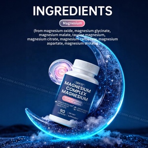 ACORN OEM Marca Privada, Suplemento de Glicinato de Magnesio, Complejo 8 en 1, Cápsulas de Magnesio 90 Unidades, para la Salud del Corazón y los Huesos - Product Image 2