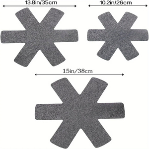 Set di 3 Divisori per Pentole Impilabili, Protezione per Pentole in 3 Diverse Dimensioni, per Separare e Proteggere Utensili da Cucina - Product Image 2