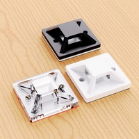 Support de gestion de câbles en gros pour usine, attaches en plastique, clips de fixation de fils, supports, chevilles, organisateurs, attaches carrées, crochets de fixation de câbles