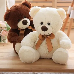 Bears Plush Wholesale Free Sample Plush Bear Toy/Custom Teddy Bear With Different Colors T-shirt/white Mini Soft Teddy Bear Plush