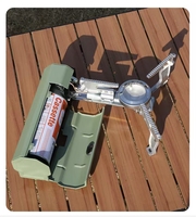 Réchaud à gaz portable pliable pour le camping en plein air, mini-brûleur ultra-léger, best-seller, idéal pour la randonnée