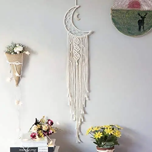 Creativity Macrame Wall Hanging Tapestry Woven Handmade Boho Craft Art Home Decoration Ornament