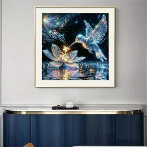 30X30Cm Kolibrie Diamond Painting Kit-5d Sparkle Diy Art Craft - Bulk Groothandel Voor Cadeauwinkels - Product Image 3