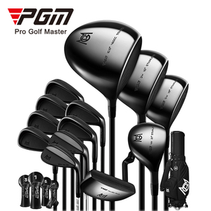 Ensemble Complet <span class=keywords><strong>de</strong></span> Clubs <span class=keywords><strong>de</strong></span> <span class=keywords><strong>Golf</strong></span> PGM MTG062 pour Hommes Droitiers, 13 Clubs avec Wedge, Ensemble Noir - Product Image 1