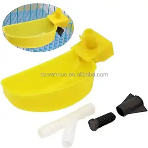 Automático amarelo pet papagaio pássaro pequeno animal aves domésticas pombo pato frango codorna bebedor água copo tigela comida bebendo alimentador copo