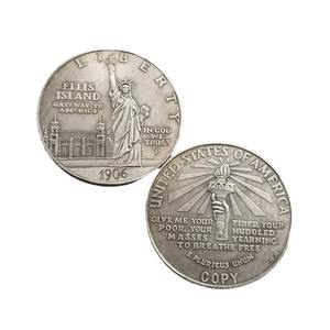 Copia 1906 statua americana della libertà moneta commemorativa da 1 dollaro fiaccolatore - Product Image 2