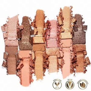 Palette <span class=keywords><strong>de</strong></span> fards à paupières vegan haute pigmentation 9 couleurs DIY, <span class=keywords><strong>marque</strong></span> privée, sans cruauté, imperméable, maquillage mat pour les yeux, vente en gros - Product Image 6