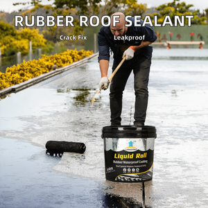 Modern Design 1.5mm Thick <b>Rubber</b>-Based WaterWall Paint Crack Repair and Anti-Leakage Exterior Wall Waterproofing for Roofs - Product Image 5