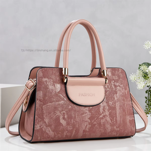 Trendy Single <b>Strap</b> Crossbody <b>Shoulder</b> Handbag for Middle-Aged Mother's Use PU Material Zipper Closure - Product Image 4