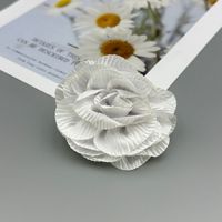 Personnalisé à la main fleur rayé crêpe tissu fleur bricolage couvre-chef corsage personnalisable dans n'importe quelle taille et couleur