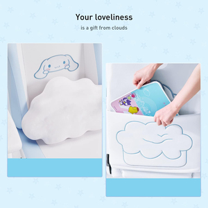 <span class=keywords><strong>Silla</strong></span> <span class=keywords><strong>Cinnamoroll</strong></span> de respaldo alto, <span class=keywords><strong>silla</strong></span> de trabajo de estilo de carreras azul y blanca, <span class=keywords><strong>silla</strong></span> ergonómica para escritorio de oficina, <span class=keywords><strong>silla</strong></span> de ordenador con reposapiés de soporte Lumbar - Product Image 3
