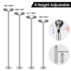 ダンスポールスチールチューブ回転可能高さ調節可能プロフェッショナルポータブルダンスポール家庭用取り外し可能 - Product Image 4