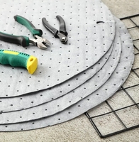 25 Stück Ölabsorbierende Pads für 55-Gallonen-Fässer 075 2 Bungs Reißfest Industrielle Verwendung SOMA Marke Thermisch Gebundenes Vlies