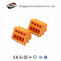 Bloc de bornes électriques AOSI FS1-254-05 2,54 mm 2 3 4 5 6 pôles