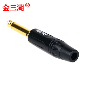 ABC CABLES Mono Audio <b>Plug</b> 6.35MM Gold Plated <b>With</b> Mute <b>Switch</b> For Guitar Accessories - Product Image 4