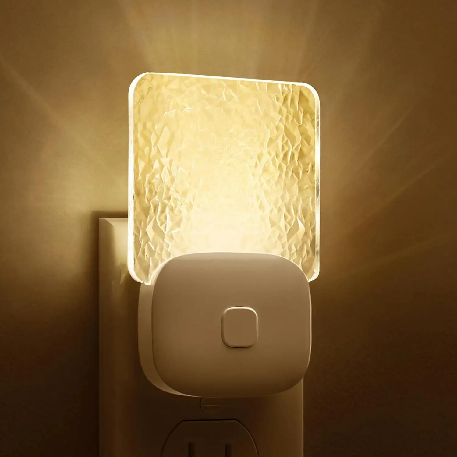 LOHAS Lampe de nuit en acrylique Veilleuse LED Crépuscule à l'aube Capteur de couleur Plug Light Night In pour chambre à coucher salon