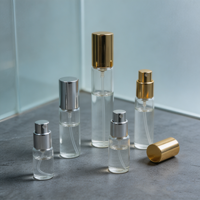 Flacons à col serti MUB FEA13 5ml 10ml, flacons en verre pour parfum, flacons en verre à remplir avec pulvérisateur en aluminium pressurisé