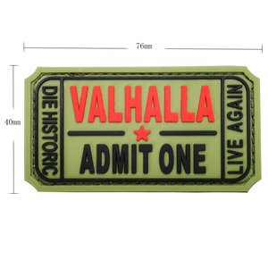 Venta al por mayor Valhalla vikingos <span class=keywords><strong>Mad</strong></span> <span class=keywords><strong>Max</strong></span> táctico de la moral parche suave personalizado parche de Pvc - Product Image 2