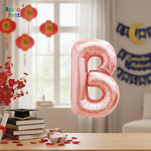 Palloncino 16 pollici in oro rosa Mylar lettera B per le occasioni Festive-per la festa della mamma laurea capodanno cinese Ramadan feste - Product Image 3