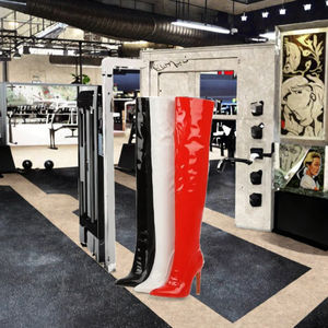 Bottes <span class=keywords><strong>de</strong></span> <span class=keywords><strong>danse</strong></span> à talon haut sur le genou <span class=keywords><strong>de</strong></span> grande taille pour printemps automne <span class=keywords><strong>chaussures</strong></span> <span class=keywords><strong>de</strong></span> <span class=keywords><strong>danse</strong></span> orientale sexy pour <span class=keywords><strong>boutique</strong></span> <span class=keywords><strong>de</strong></span> nuit - Product Image 3