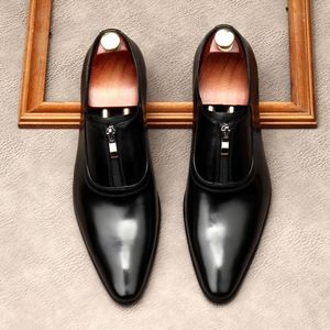 Nouvelles Chaussures Oxford en Cuir Véritable Style Anglais à Lacets avec Trois Boucles Connectées, Semelle Extérieure en Caoutchouc Antidérapante pour Mariages d'Automne - Product Image 1