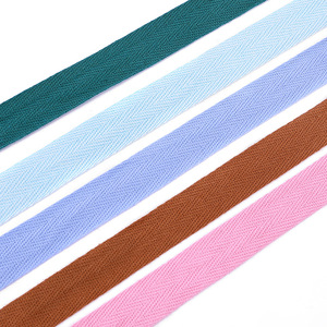 Factory Herringbone Polyester Twill Christmas <strong>Ribbon</strong> and Gift Packing Webbing <strong>Ribbons</strong> Tape - Product Image 2