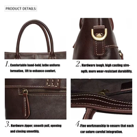 Sac de bureau vintage en cuir véritable pour homme, porte-documents pour ordinateur portable, sac en cuir pour homme, porte-documents unique, officiel