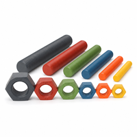 Barres filetées et goujons ASTM A193 B7 revêtus de PTFE avec écrous hexagonaux lourds ASTM A194 2H ou Grade 7